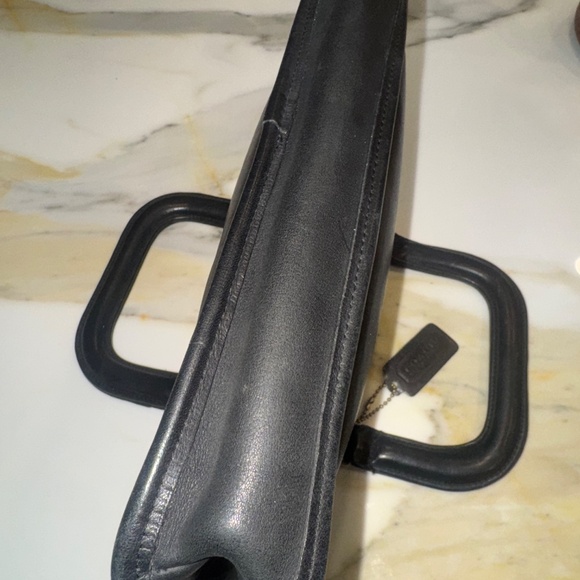 COACH NYC VINTAGE LEATHER MINI BRIEFCASE HAND BAG - Picture 4 of 7